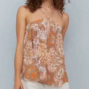 Paisley Halter Top Size 8